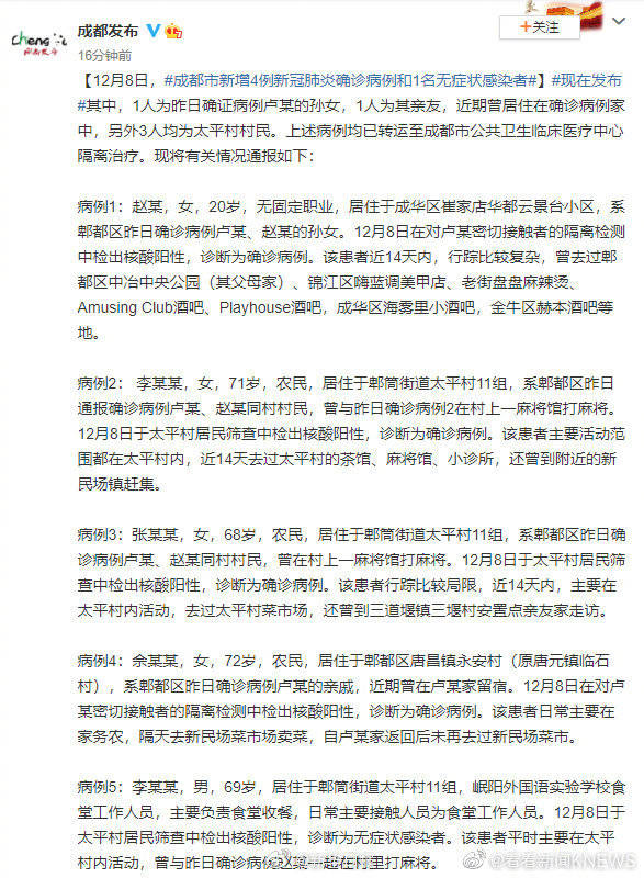 成都最新确诊病例步骤指南及最新进展更新