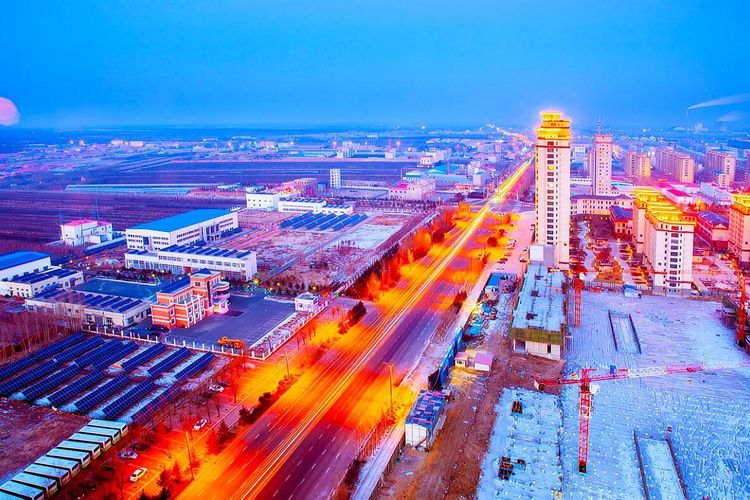 绥化市新貌，变化中的城市，心中的励志力量之源