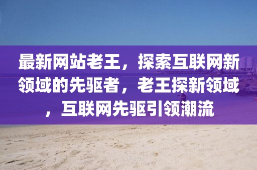 老王的最新动态，探索前沿，引领时代潮流风采
